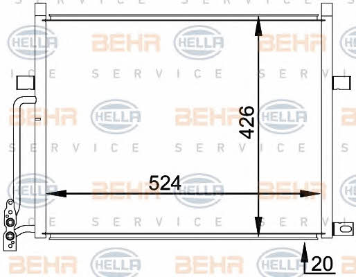 Behr-Hella 8FC 351 038-201 Cooler Module 8FC351038201