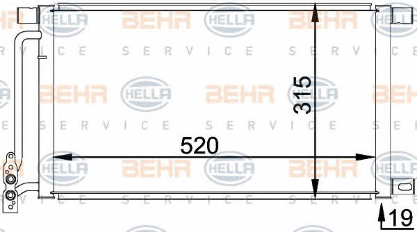 Behr-Hella 8FC 351 038-211 Cooler Module 8FC351038211