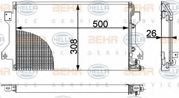 Behr-Hella 8FC 351 038-381 Cooler Module 8FC351038381