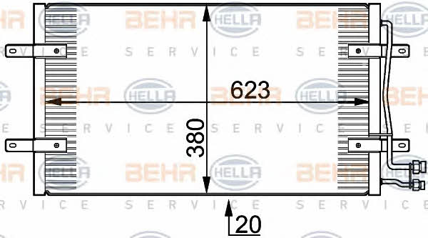 Behr-Hella 8FC 351 300-201 Cooler Module 8FC351300201