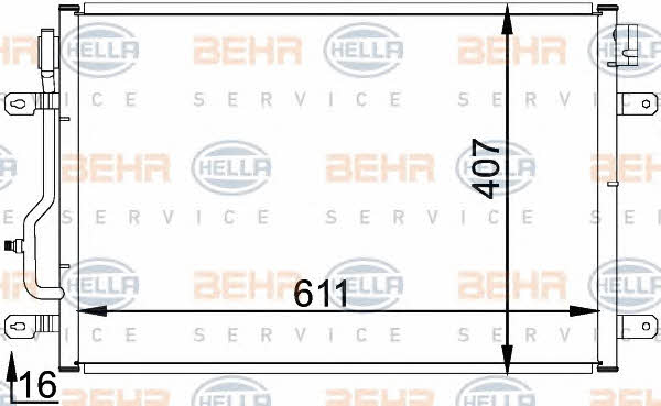 Behr-Hella 8FC 351 300-241 Cooler Module 8FC351300241