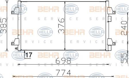Behr-Hella 8FC 351 300-344 Cooler Module 8FC351300344