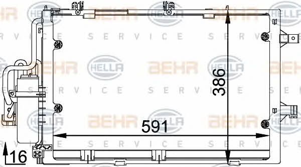 Behr-Hella 8FC 351 300-601 Cooler Module 8FC351300601