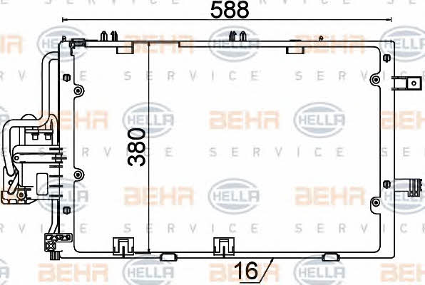 Cooler Module Behr-Hella 8FC 351 300-604