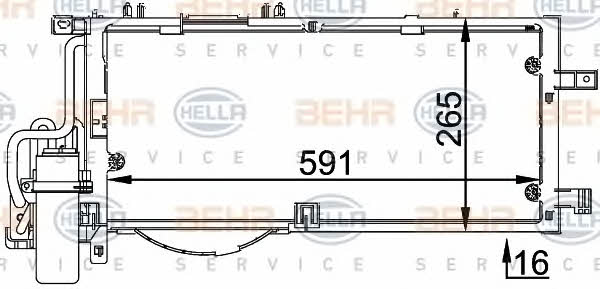 Behr-Hella 8FC 351 300-611 Cooler Module 8FC351300611