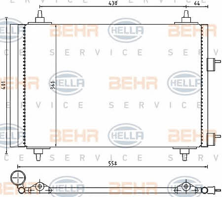 Behr-Hella 8FC 351 300-671 Cooler Module 8FC351300671