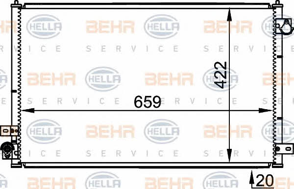 Behr-Hella 8FC 351 301-231 Cooler Module 8FC351301231