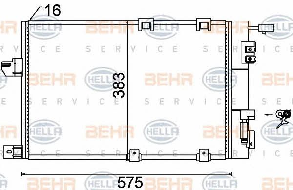 Cooler Module Behr-Hella 8FC 351 301-244
