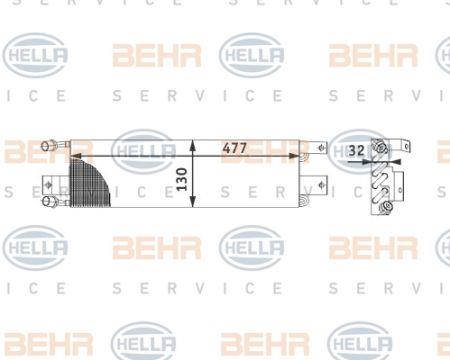 Behr-Hella 8FC 351 301-451 Cooler Module 8FC351301451