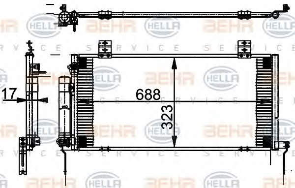 Cooler Module Behr-Hella 8FC 351 301-781