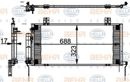 Behr-Hella 8FC 351 301-781 Cooler Module 8FC351301781