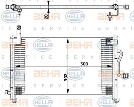 Behr-Hella 8FC 351 302-091 Cooler Module 8FC351302091
