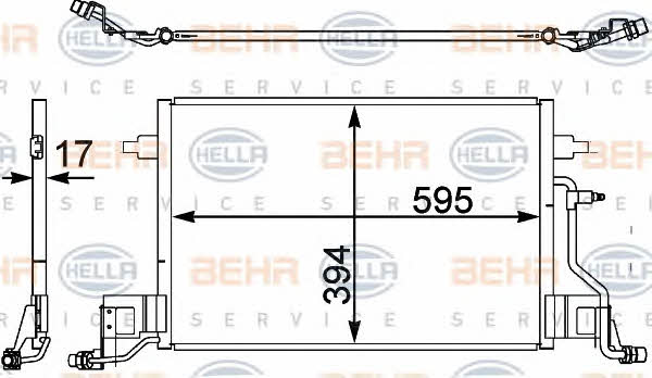 Behr-Hella 8FC 351 302-431 Cooler Module 8FC351302431