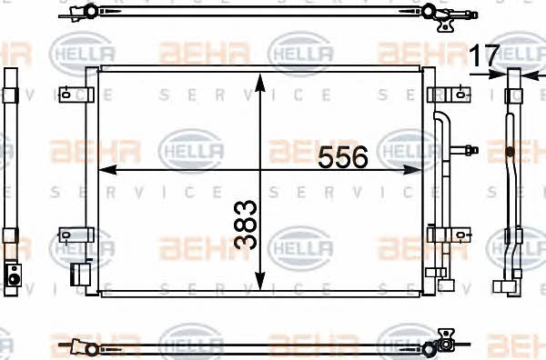 Behr-Hella 8FC 351 302-441 Cooler Module 8FC351302441