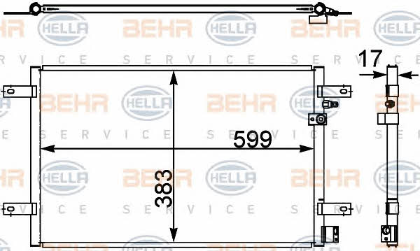 Behr-Hella 8FC 351 302-451 Cooler Module 8FC351302451