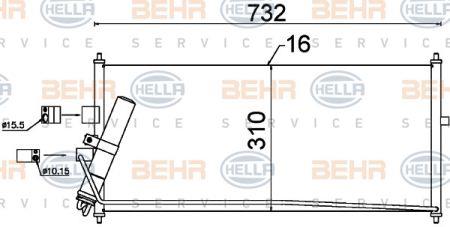 Behr-Hella 8FC 351 302-521 Cooler Module 8FC351302521