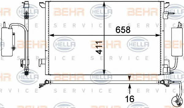 Behr-Hella 8FC 351 302-531 Cooler Module 8FC351302531