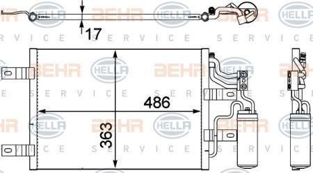 Behr-Hella 8FC 351 302-551 Cooler Module 8FC351302551
