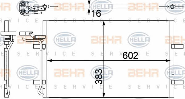 Behr-Hella 8FC 351 302-571 Cooler Module 8FC351302571
