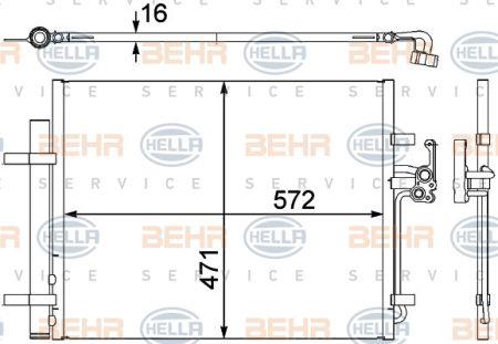 Behr-Hella 8FC 351 303-201 Cooler Module 8FC351303201