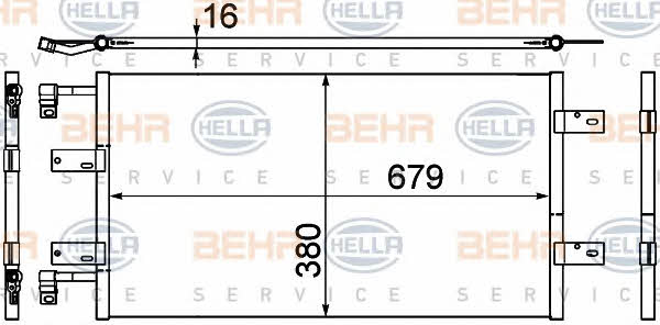 Behr-Hella 8FC 351 303-591 Cooler Module 8FC351303591