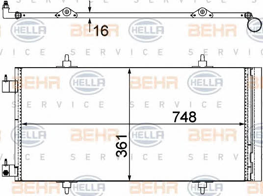 Behr-Hella 8FC 351 303-651 Cooler Module 8FC351303651