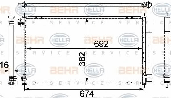 Cooler Module Behr-Hella 8FC 351 303-681