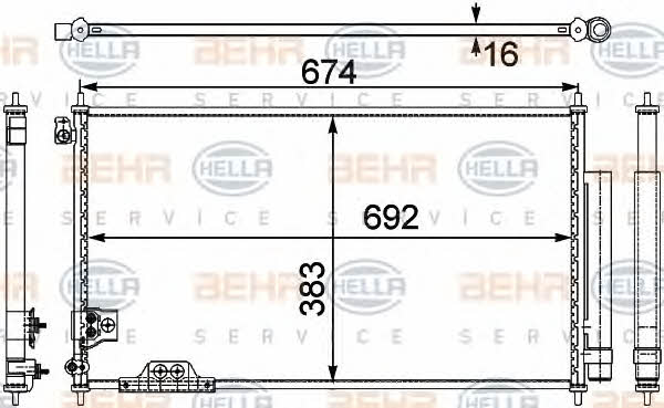 Behr-Hella 8FC 351 303-691 Cooler Module 8FC351303691