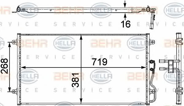 Behr-Hella 8FC 351 303-701 Cooler Module 8FC351303701