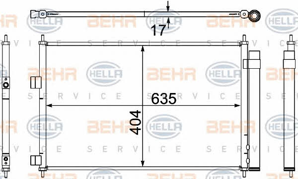 Behr-Hella 8FC 351 304-341 Cooler Module 8FC351304341