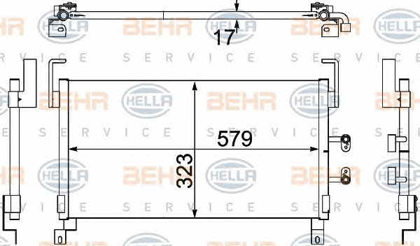 Behr-Hella 8FC 351 304-371 Cooler Module 8FC351304371
