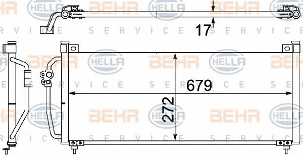 Behr-Hella 8FC 351 304-381 Cooler Module 8FC351304381