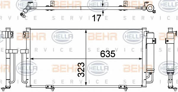 Behr-Hella 8FC 351 304-391 Cooler Module 8FC351304391