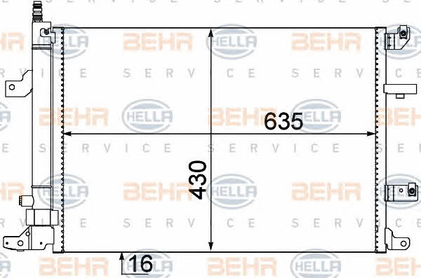 Behr-Hella 8FC 351 304-451 Cooler Module 8FC351304451