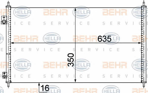 Behr-Hella 8FC 351 304-461 Cooler Module 8FC351304461