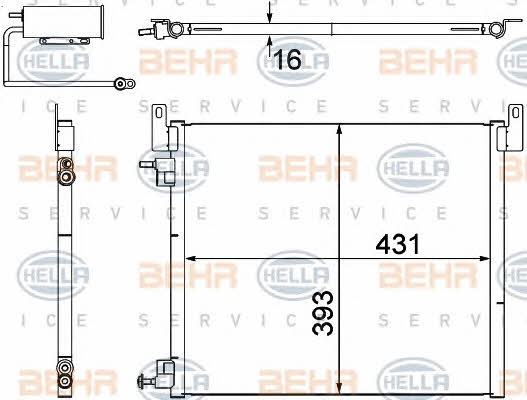 Behr-Hella 8FC 351 304-481 Cooler Module 8FC351304481