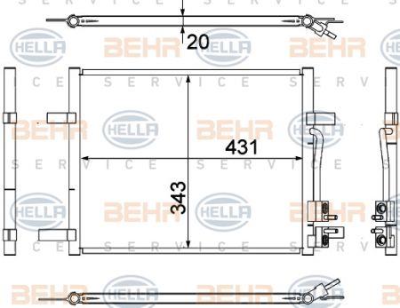 Behr-Hella 8FC 351 304-791 Cooler Module 8FC351304791