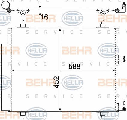 Behr-Hella 8FC 351 305-221 Cooler Module 8FC351305221