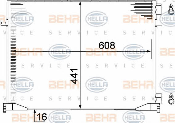 Behr-Hella 8FC 351 306-661 Cooler Module 8FC351306661
