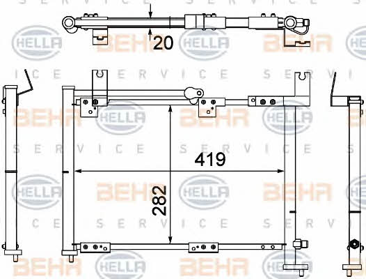 Behr-Hella 8FC 351 307-061 Cooler Module 8FC351307061