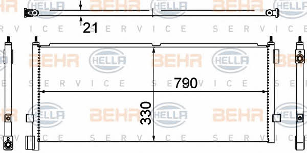 Behr-Hella 8FC 351 307-311 Cooler Module 8FC351307311