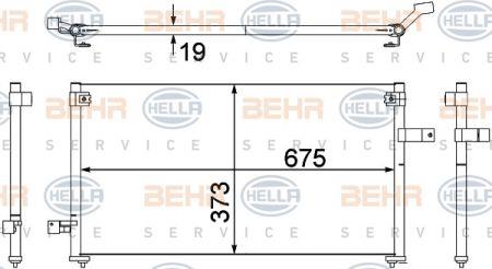 Behr-Hella 8FC 351 307-381 Cooler Module 8FC351307381