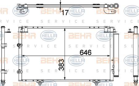 Behr-Hella 8FC 351 307-391 Cooler Module 8FC351307391
