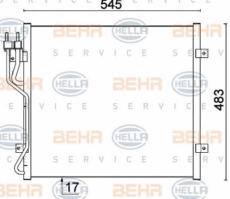 Cooler Module Behr-Hella 8FC 351 307-531