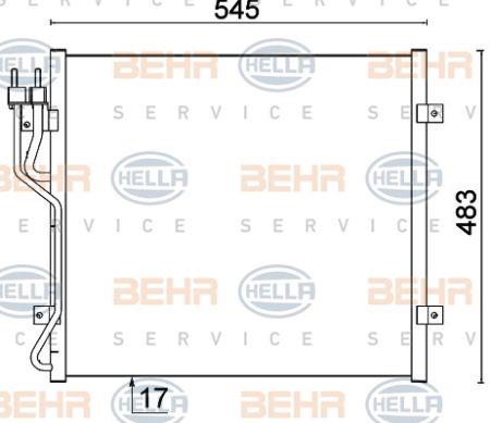 Behr-Hella 8FC 351 307-531 Cooler Module 8FC351307531
