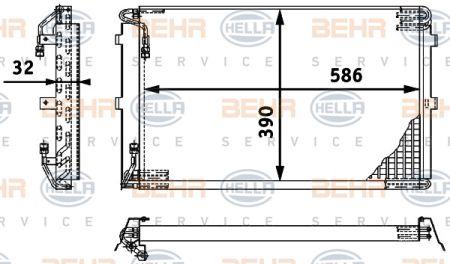 Behr-Hella 8FC 351 317-091 Cooler Module 8FC351317091