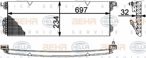 Cooler Module Behr-Hella 8FC 351 317-121