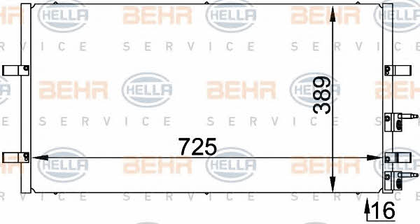 Behr-Hella 8FC 351 318-411 Cooler Module 8FC351318411