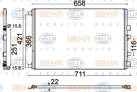 Behr-Hella 8FC 351 318-561 Cooler Module 8FC351318561