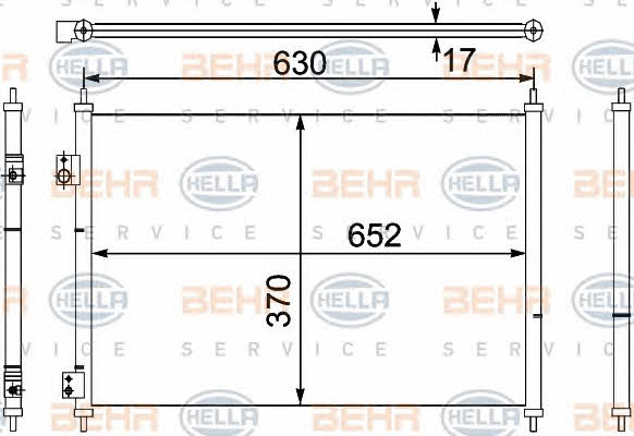 Behr-Hella 8FC 351 330-401 Cooler Module 8FC351330401